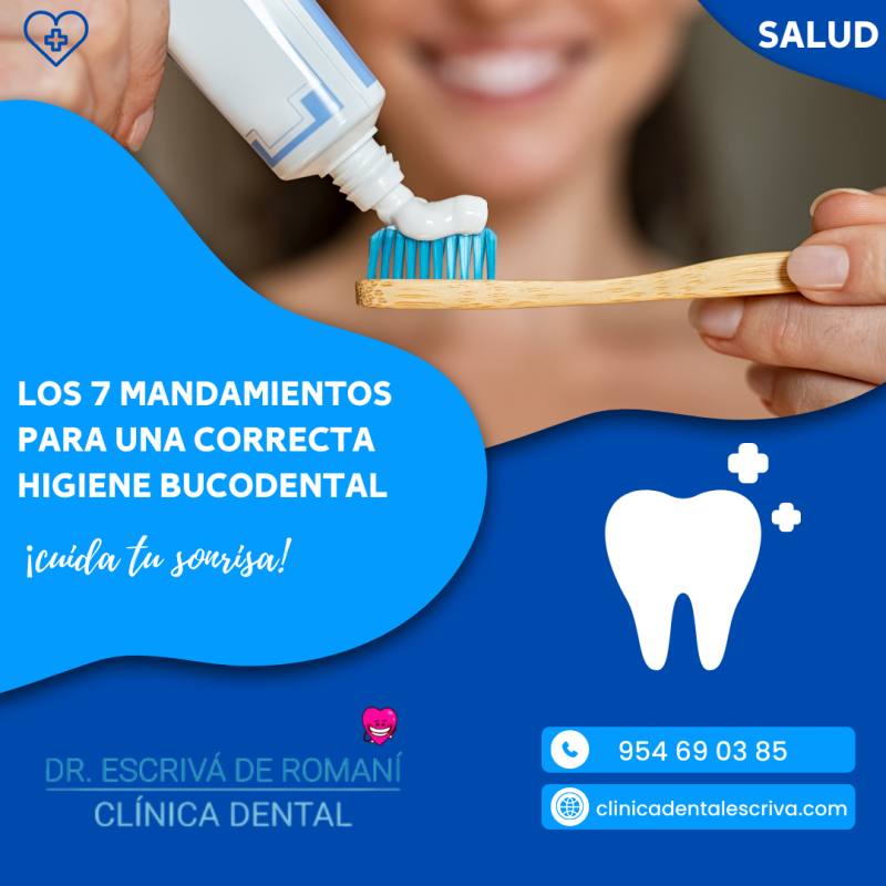 Los 7 mandamientos para una correcta higiene bucodental